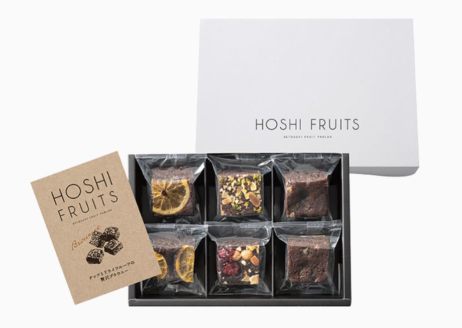 結婚式や二次会のプチギフト・引き出物・引き菓子_ナッツとドライフルーツの 贅沢ブラウニー 6個