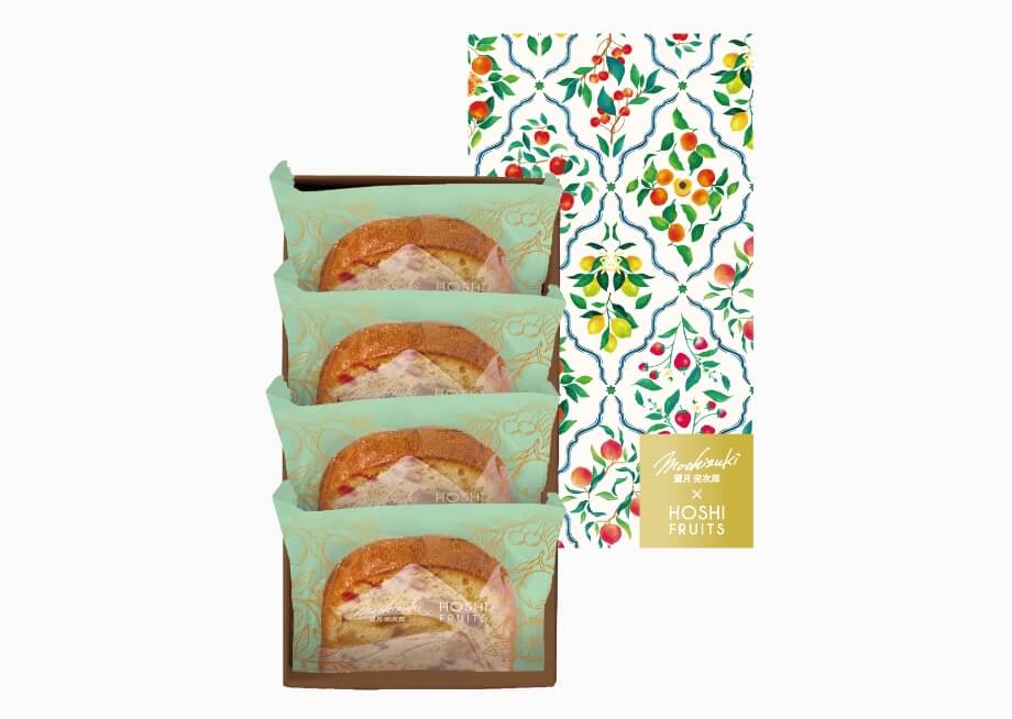 結婚祝いのお返し・内祝いにおしゃれなお菓子・旬のフルーツ_ホシフルーツ_望月シェフ×ホシフルーツ 7種のフルーツが詰まった「デザートパウンドケーキ」4個