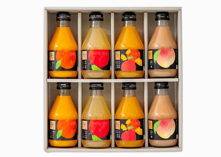 結婚式や二次会のプチギフト・引き出物・引き菓子_ホシフルーツにほんのご馳走果実ジュース8本入り