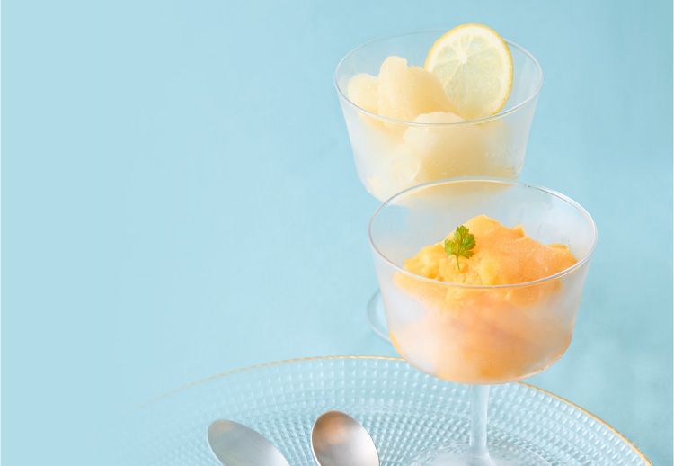 フルーツパーラーの凍らせて食べるシャーベット 彩果しずく