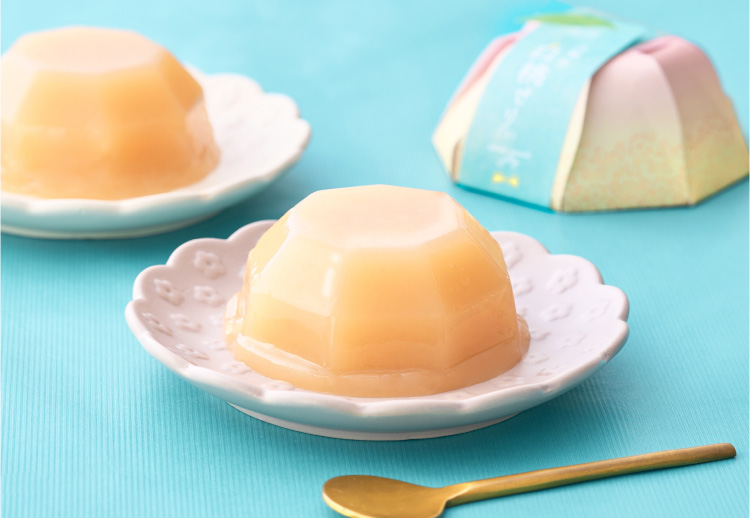 ホシフルーツ 桃をイメージしたパッケージとももゼリー