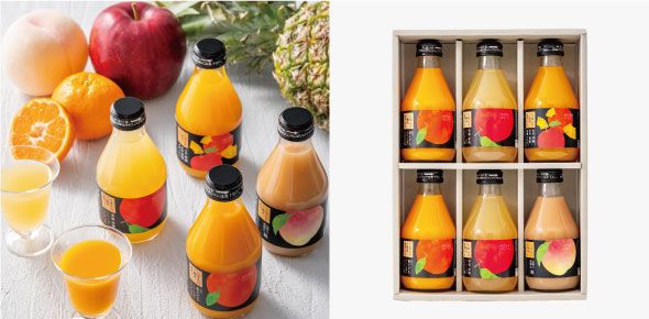 ホシフルーツの出産内祝い・お返し_にほんのご馳走果実ジュース6本入り