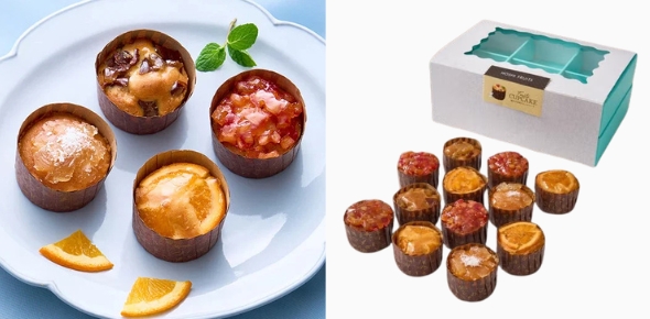 結婚祝いのお返し・内祝いにおしゃれなお菓子・旬のフルーツ_ホシフルーツ_煌めき果実のカップケーキ 12個