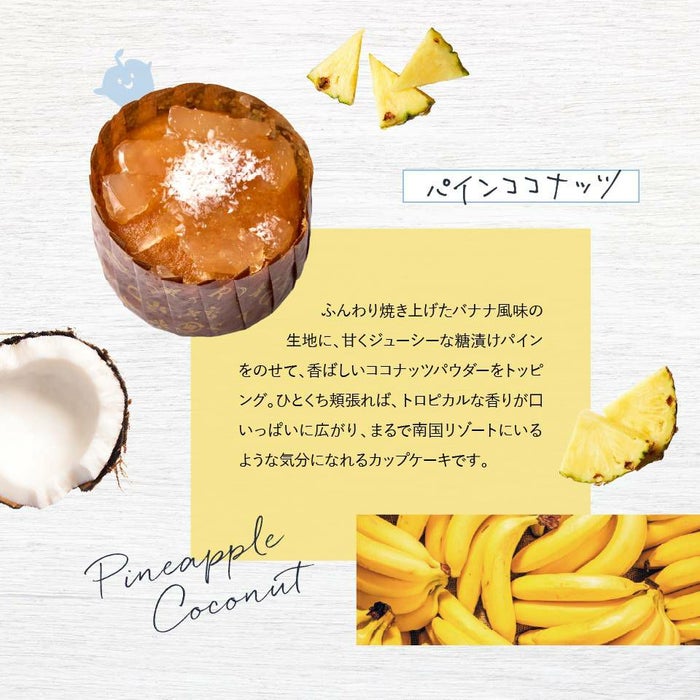 ホシフルーツ パインココナッツのカップケーキ_煌めき果実のカップケーキ 6個