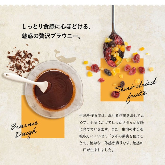 しっとり食感に心ほどける、魅惑の贅沢ブラウニー_ホシフルーツ_ナッツとドライフルーツの 贅沢ブラウニー16個