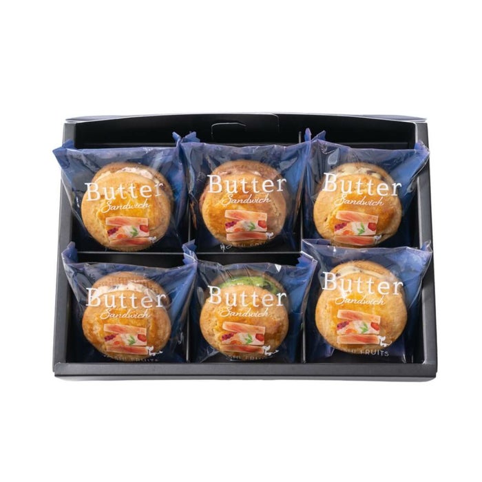 ホシフルーツ 発酵バターと果実のバターサンド6個