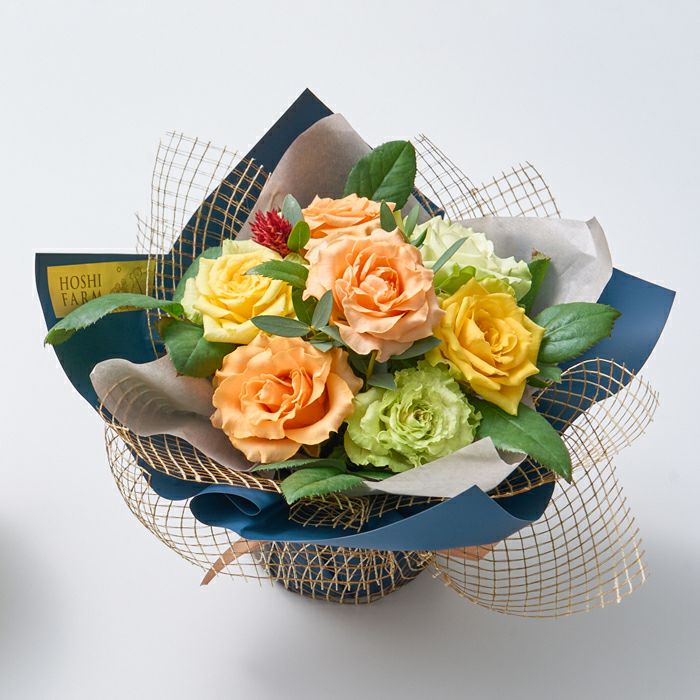 送料込】花と実の極み きらら星 静岡県産アールスメロン＆薔薇