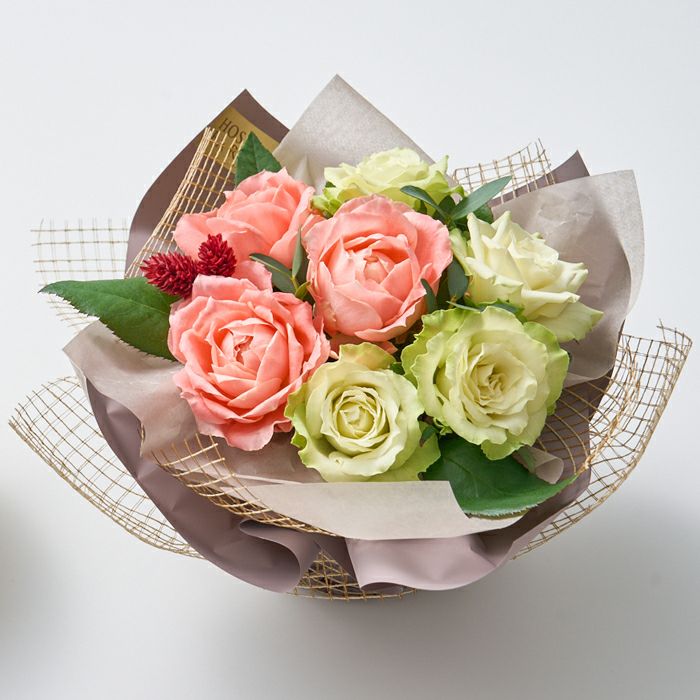 送料込】花と実の極み きらら星 岡山県産シャインマスカット晴王＆薔薇