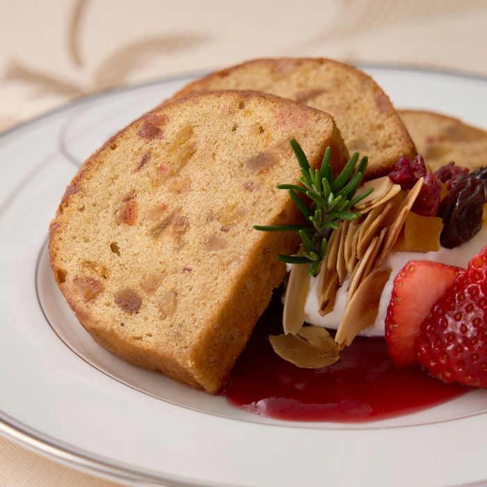 フルーツをたっぷり使ったパウンドケーキ_望月完次郎シェフ×ホシフルーツコラボ　７種のフルーツが詰まった「デザートパウンドケーキ」6個