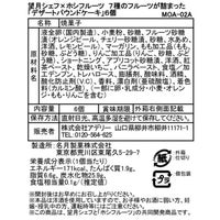 望月完次郎シェフ×ホシフルーツコラボ　７種のフルーツが詰まった「デザートパウンドケーキ」6個