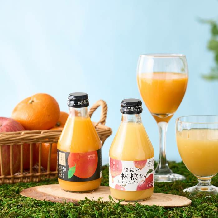 ホシフルーツ　林檎と蜜柑のジュース