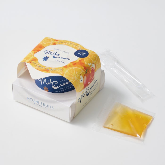 フルーツパーラーのジャムで味わう生乳アイス　ミルクラウン　６個