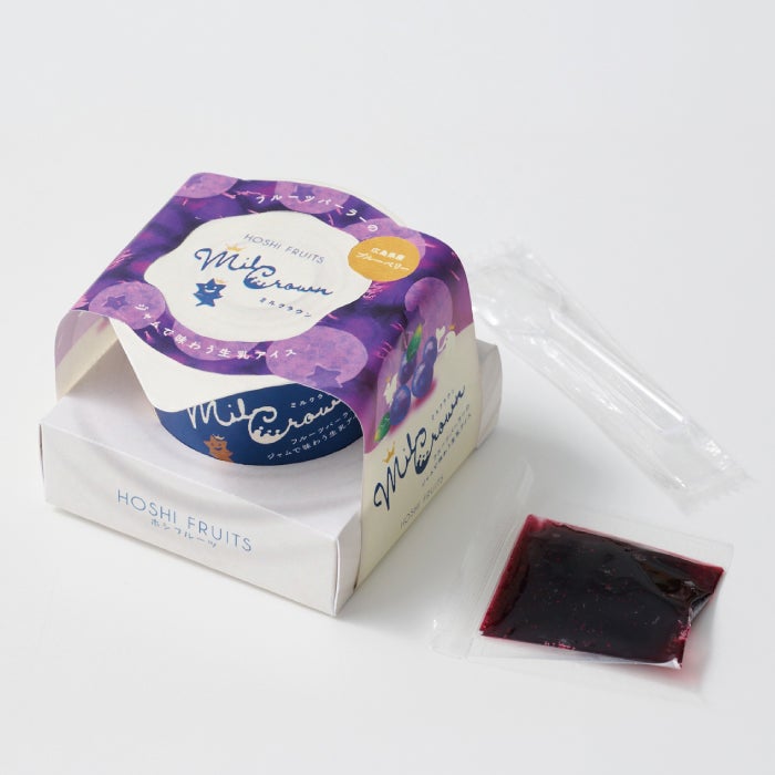 送料込】フルーツパーラーのジャムで味わう生乳アイス ミルクラウン 6