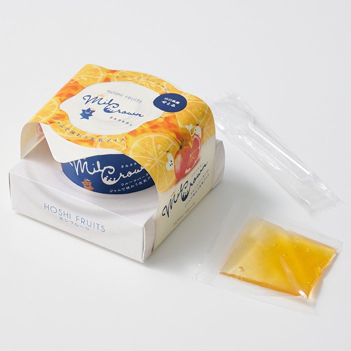 フルーツパーラーのジャムで味わう生乳アイス　ミルクラウン　10個